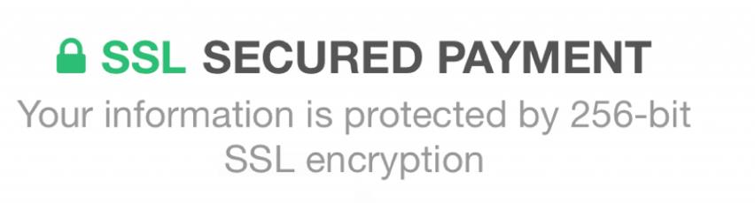 SSL Secured Payment